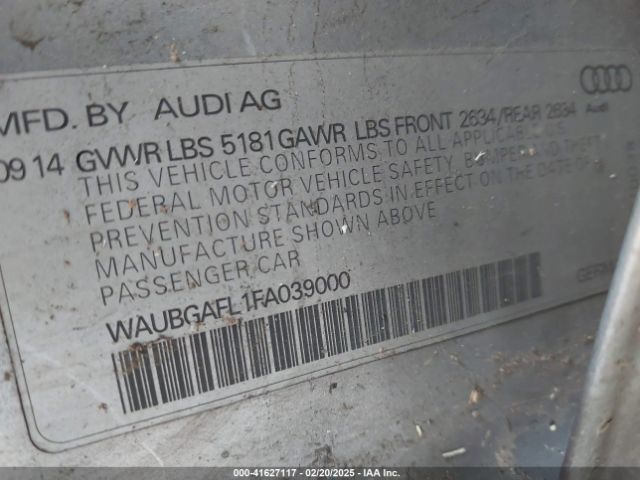 WAUBGAFL1FA039000 Audi S4 3.0t Premium Plus