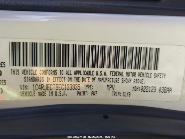 1C4RJECT9EC133935 Jeep Grand Cherokee Overland