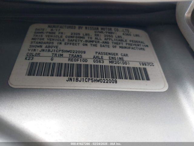 JN1BJ1CP5HW022009 Nissan Rogue Sport S