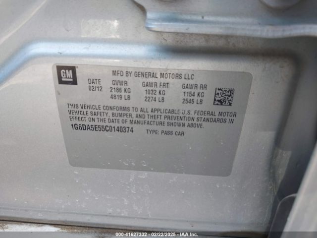 2012 CADILLAC CTS 1G6DA5E55C0140374 Photo 8