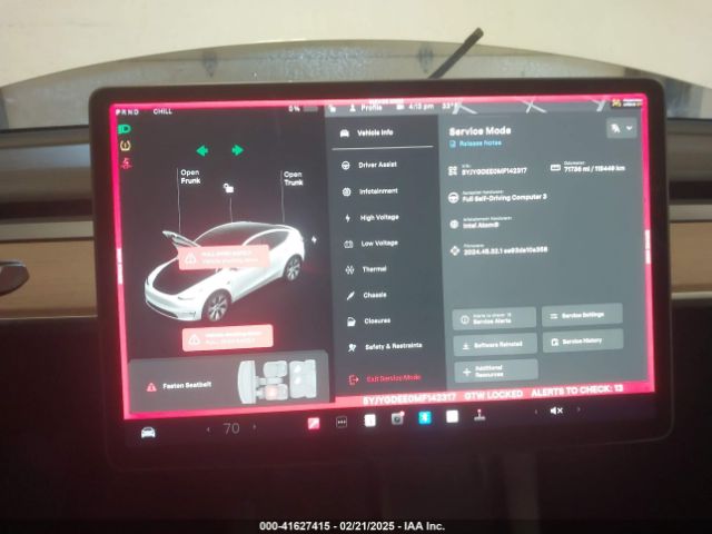 5YJYGDEE0MF142317 Tesla Model Y Long Range Dual Motor All-wheel Drive