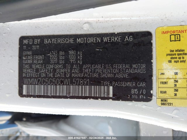 2012 MINI COOPER S COUNTRYMAN WMWZC5C50CWL57891 Photo 8