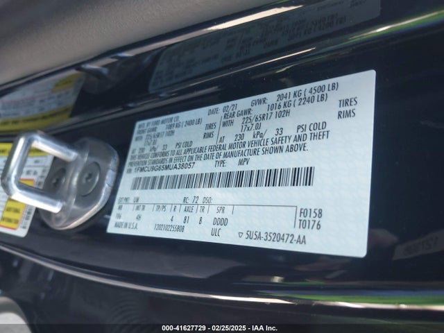Ford ESCAPE SE 2021 1FMCU9G65MUA38057 Image 9