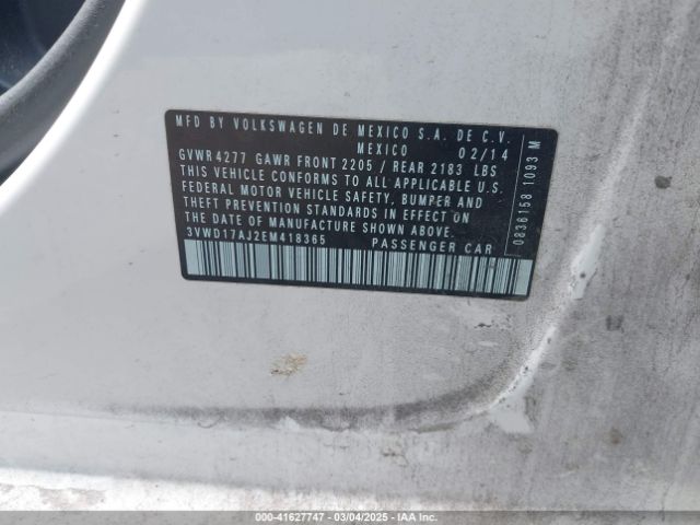 3VWD17AJ2EM418365 Volkswagen Jetta 1.8t Se