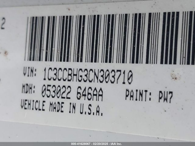 2012 CHRYSLER 200 1C3CCBHG3CN303710 Photo 8