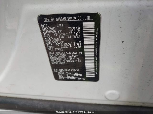 JN8AZ2NE2E9068219 Infiniti QX80