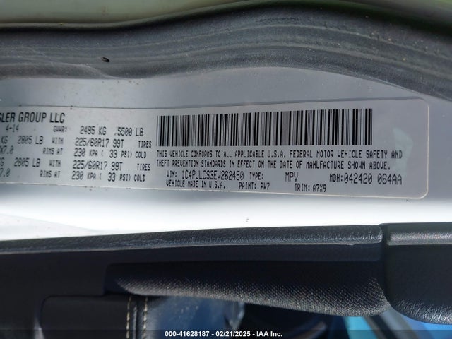 1C4PJLCS3EW262450 Jeep Cherokee Latitude