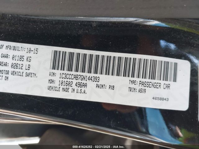 2016 CHRYSLER 200 1C3CCCAB7GN144393 Photo 8