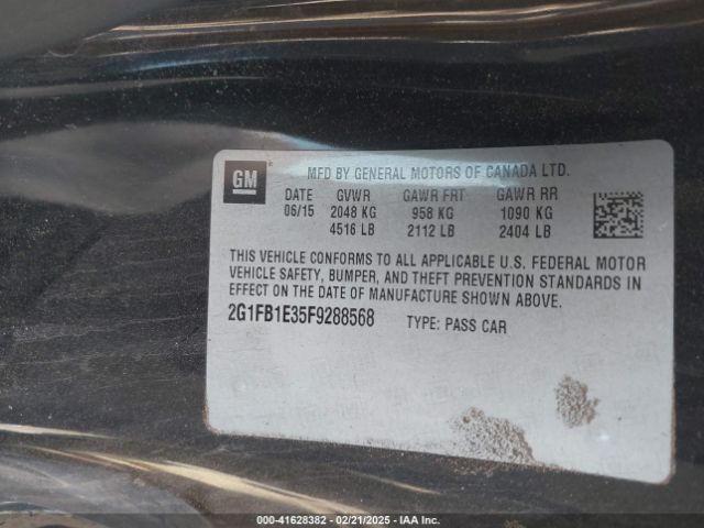 2G1FB1E35F9288568 Chevrolet Camaro 2ls
