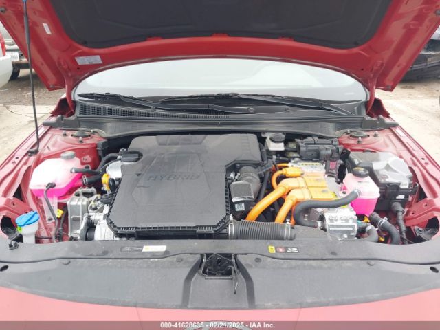 KMHLM4DJ0SU122263 Hyundai Elantra Hybrid Blue