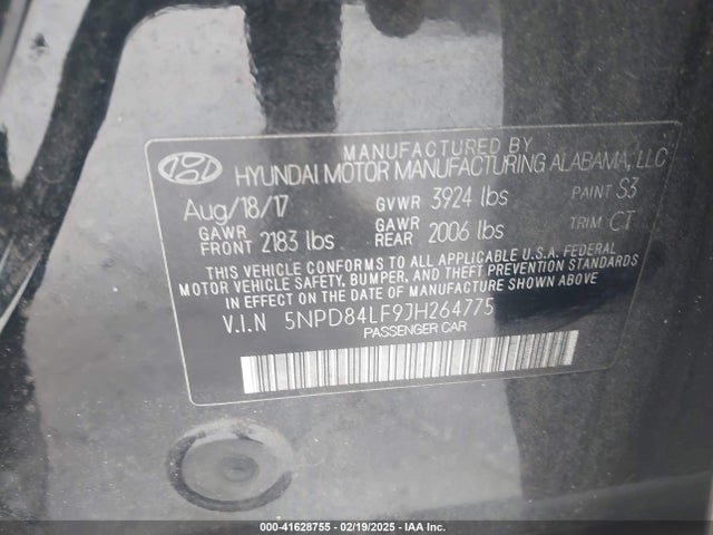 Hyundai Elantra Value Edition 2018 5NPD84LF9JH264775 Image 9
