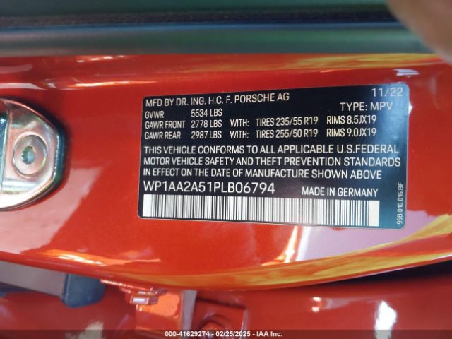 2023 PORSCHE MACAN WP1AA2A51PLB06794 Photo 8