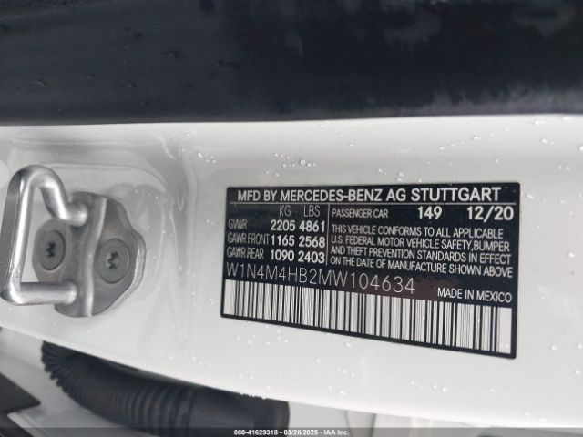 2021 MERCEDES-BENZ GLB 250 W1N4M4HB2MW104634 Photo 8