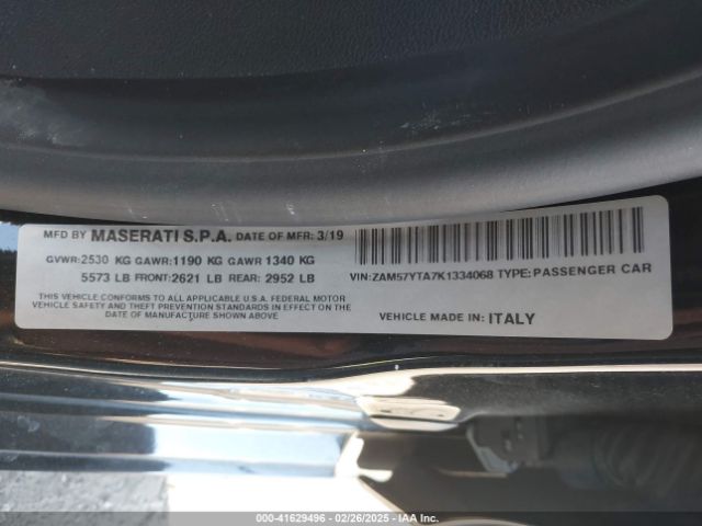 ZAM57YTA7K1334068 Maserati Ghibli S Q4