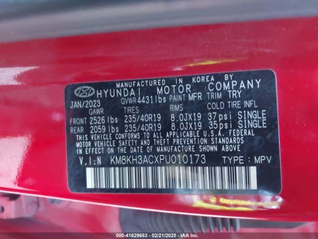 2023 HYUNDAI KONA N KM8KH3ACXPU010173 Photo 8