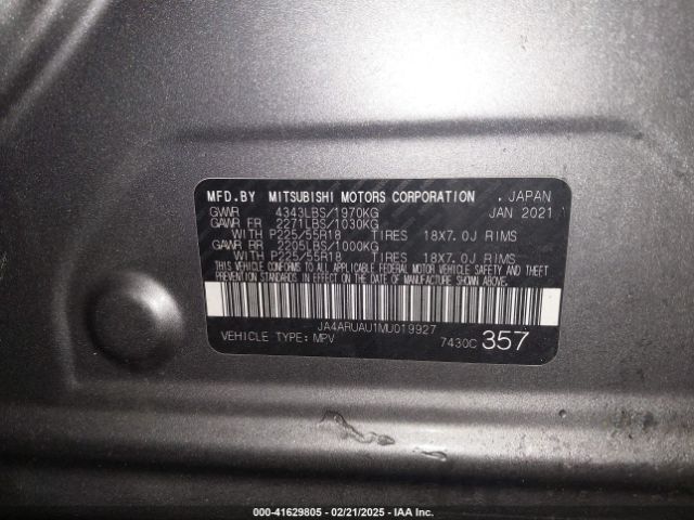 2021 MITSUBISHI OUTLANDER SPORT JA4ARUAU1MU019927 Photo 8