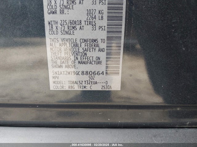 Nissan Rogue Sl 2016 5N1AT2MT9GC880664 Image 9
