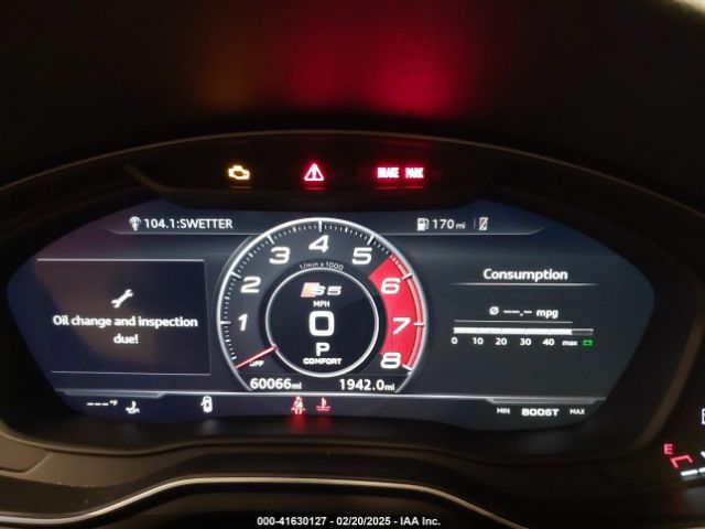 WAUP4AF59KA068903 Audi S5 3.0t Premium