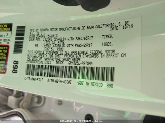 3TMAZ5CN2LM117515 Toyota Tacoma Trd Sport