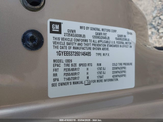 2006 CADILLAC SRX 1GYEE637260146485 Photo 8