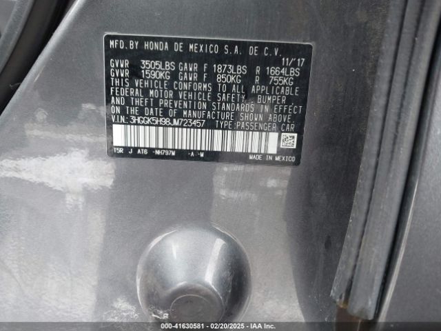 3HGGK5H98JM723457 Honda Fit Ex-l
