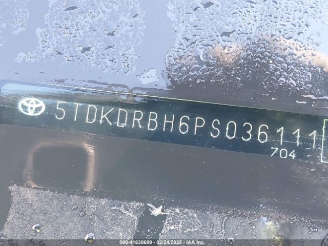 5TDKDRBH6PS036111 Toyota Highlander Xle