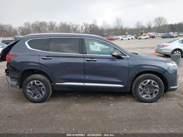 KM8S2DA13MU013627 Hyundai Santa Fe Hybrid Blue