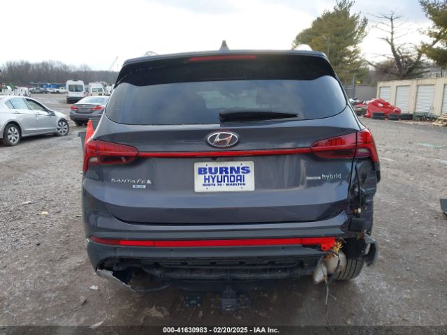 KM8S2DA13MU013627 Hyundai Santa Fe Hybrid Blue