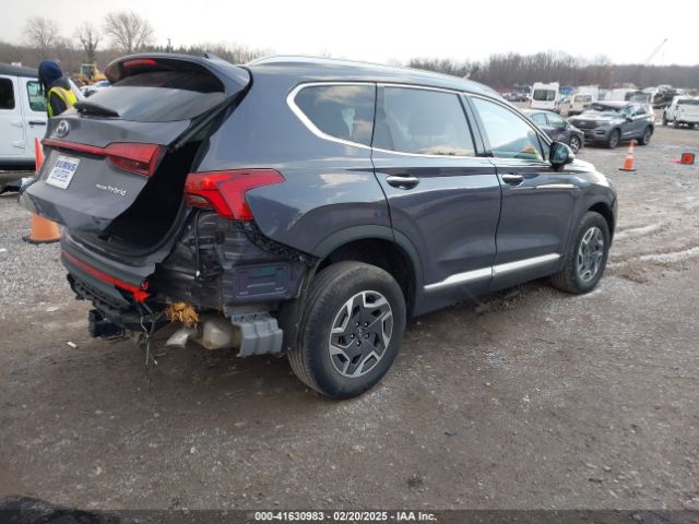 KM8S2DA13MU013627 Hyundai Santa Fe Hybrid Blue