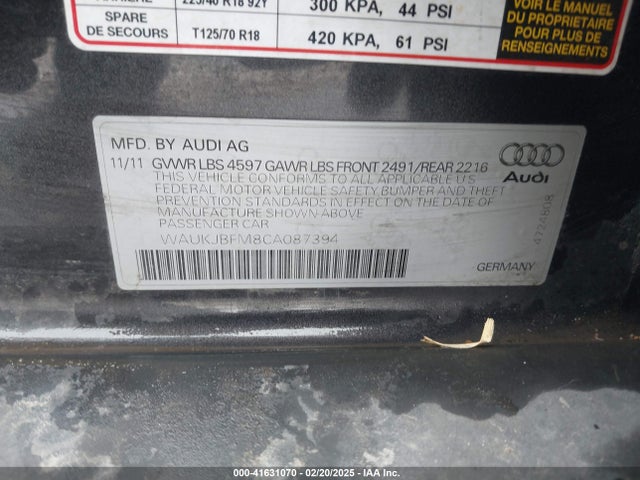 2012 AUDI A3 WAUKJBFM8CA087394 Photo 8
