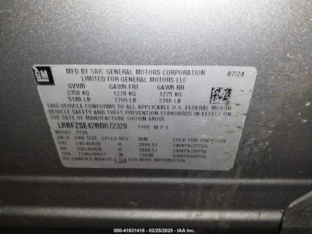 LRBFZSE42RD072328 Buick Envision Avenir Awd