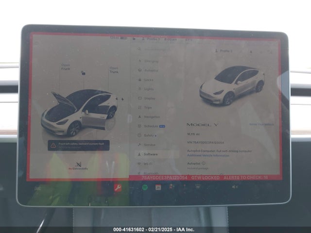Продажа на аукционе авто 2023 Tesla Model Y, vin: 7SAYGDEE3PA123054, номер лота: 41631602