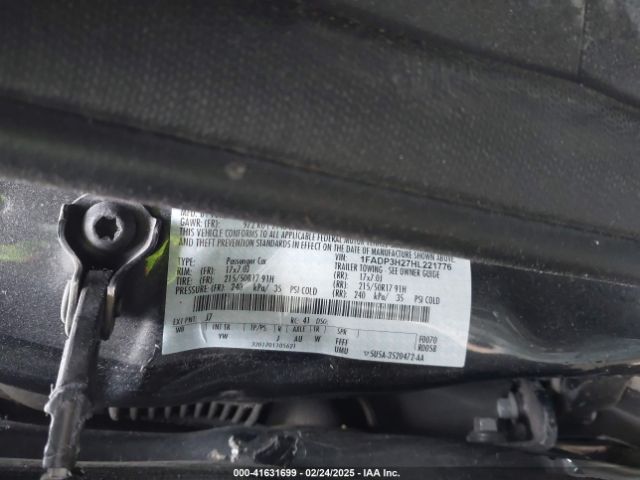 1FADP3H27HL221776 Ford FOCUS SEL