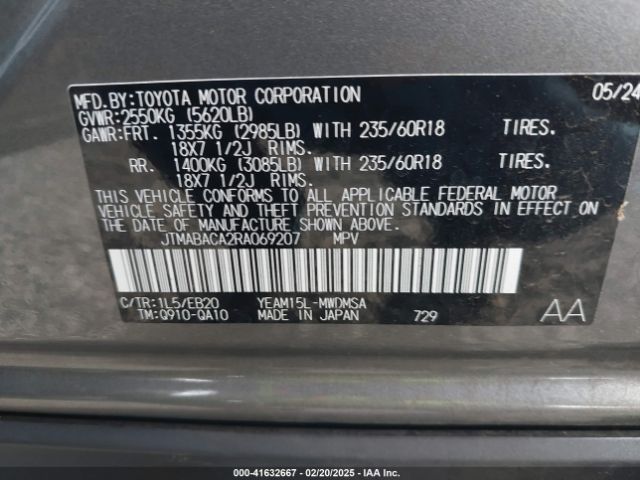 JTMABACA2RA069207 Toyota BZ4X XLE