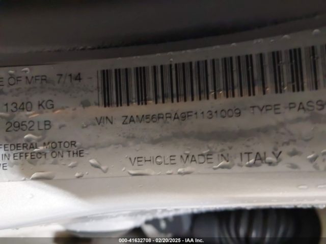 ZAM56RRA9F1131009 Maserati Quattroporte S Q4