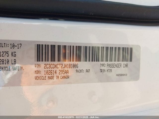 2018 DODGE CHARGER 2C3CDXCT2JH181006 Photo 8