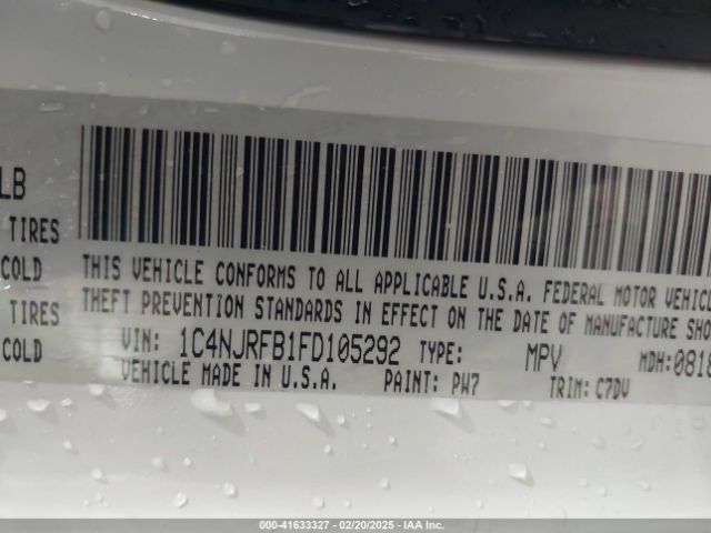 1C4NJRFB1FD105292 Jeep Patriot Latitude