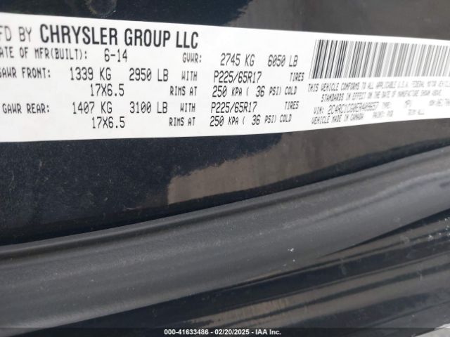 2C4RC1CG0ER409657 Chrysler Town & Country Touring-l