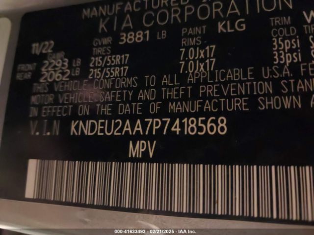 KNDEU2AA7P7418568 KIA SELTOS S