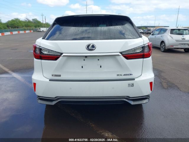2T2BGMCA9GC006844 Lexus Rx 450h F Sport