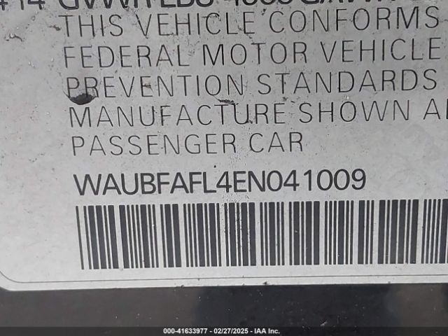 WAUBFAFL4EN041009 Audi A4 2.0t Premium