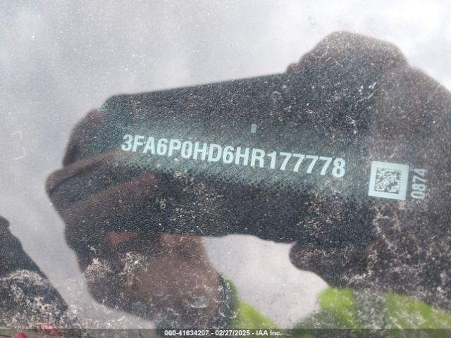 3FA6P0HD6HR177778 Ford FUSION SE