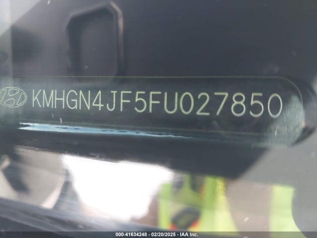 KMHGN4JF5FU027850 Hyundai Genesis 5.0