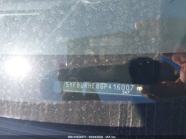 5YFBURHE8GP416007 Toyota Corolla S Premium