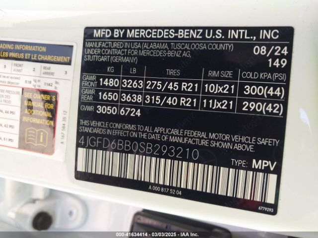 4JGFD6BB0SB293210 Mercedes-Benz Amg Gle 53 Coupe 4matic+