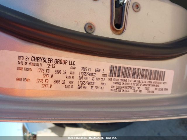 1C6RR7FT9ES234888 RAM 1500 Tradesman