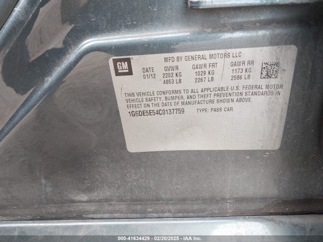 2012 CADILLAC CTS 1G6DE5E54C0137759 Photo 8