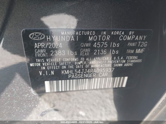 KMHL54JJ4RA095937 Hyundai Sonata Hybrid Limited