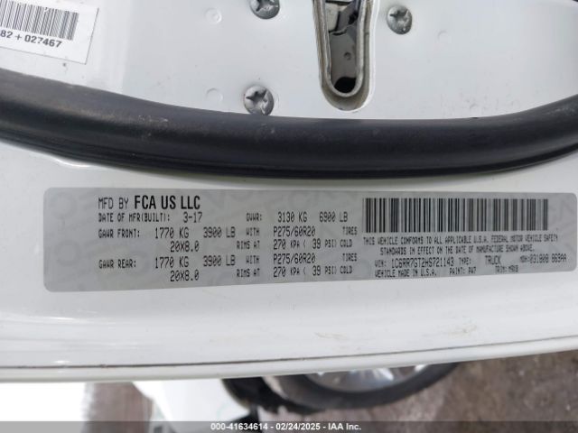 1C6RR7GT2HS721143 RAM 2017