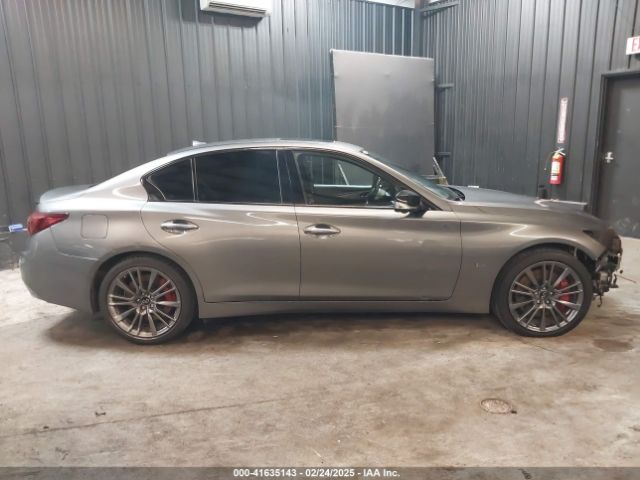 JN1FV7DR9NM390385 Infiniti Q50 Red Sport 400 Awd